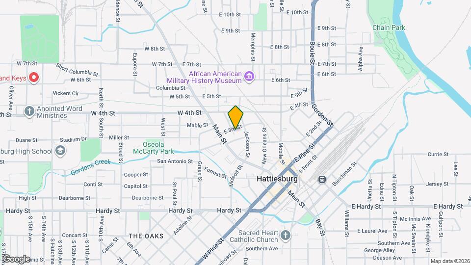 201 E 3rd St Map and Location Details