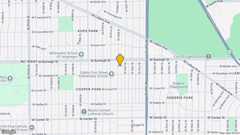 3034 N 80th St Map and Location Details