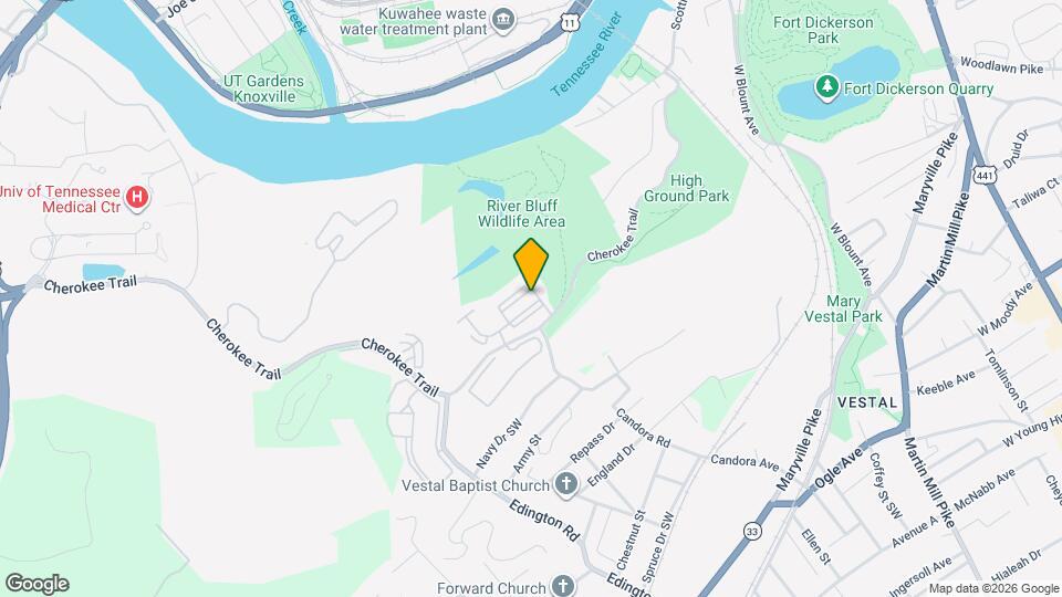 1101 Tree Top Way Map and Location Details