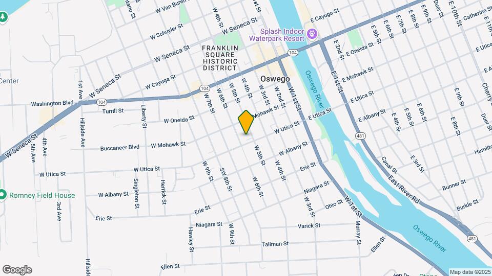 69 W Utica St Map and Location Details