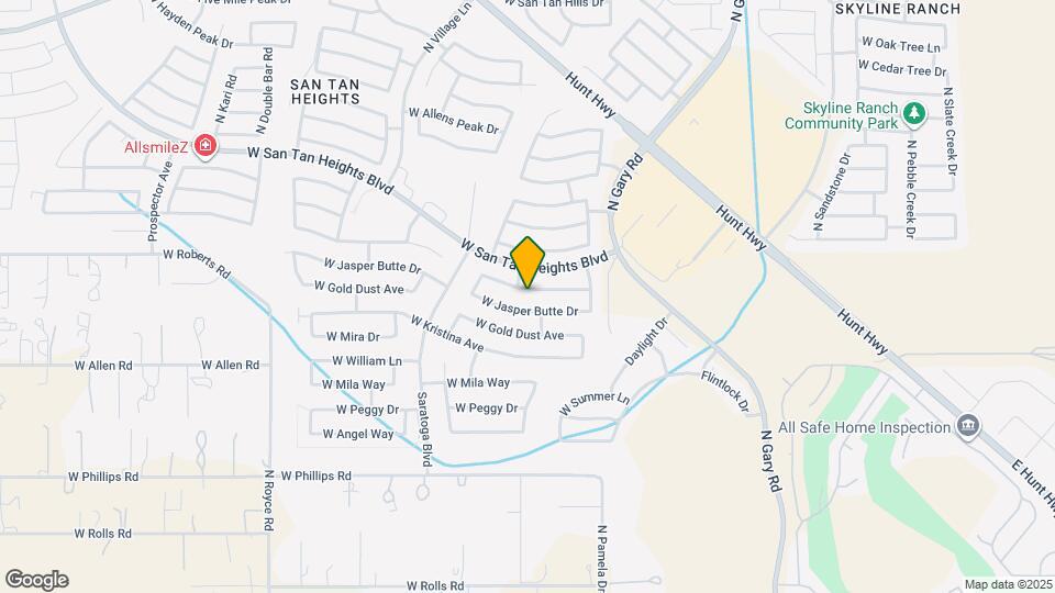 2191 W Goldmine Mountain Dr Map and Location Details