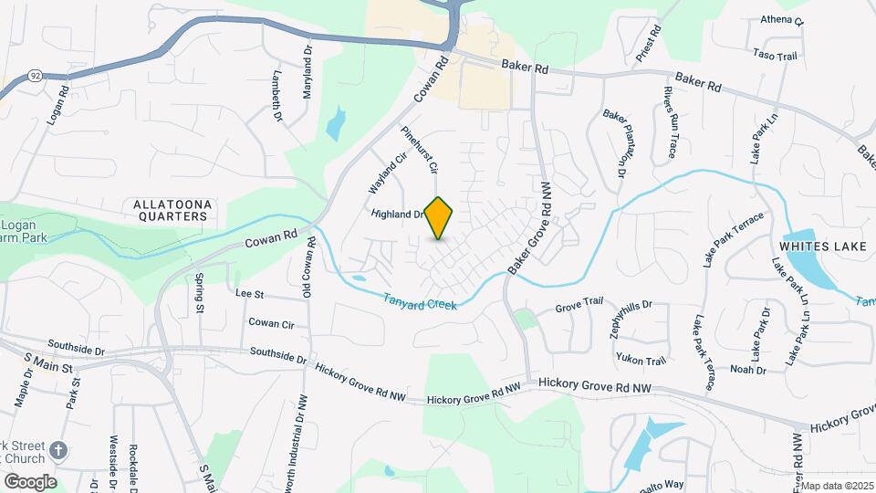 606 Windcroft Cir NW Map and Location Details