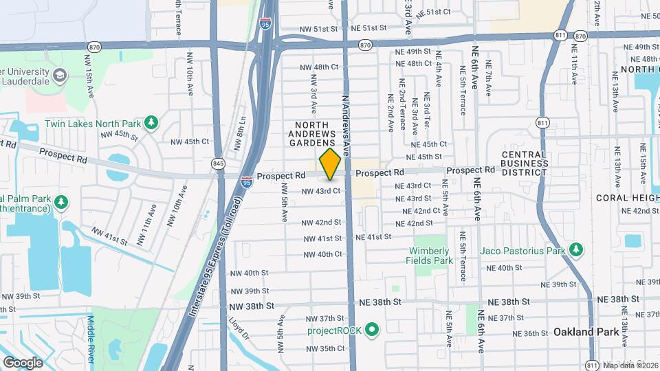 161 NW 43rd Ct Map and Location Details