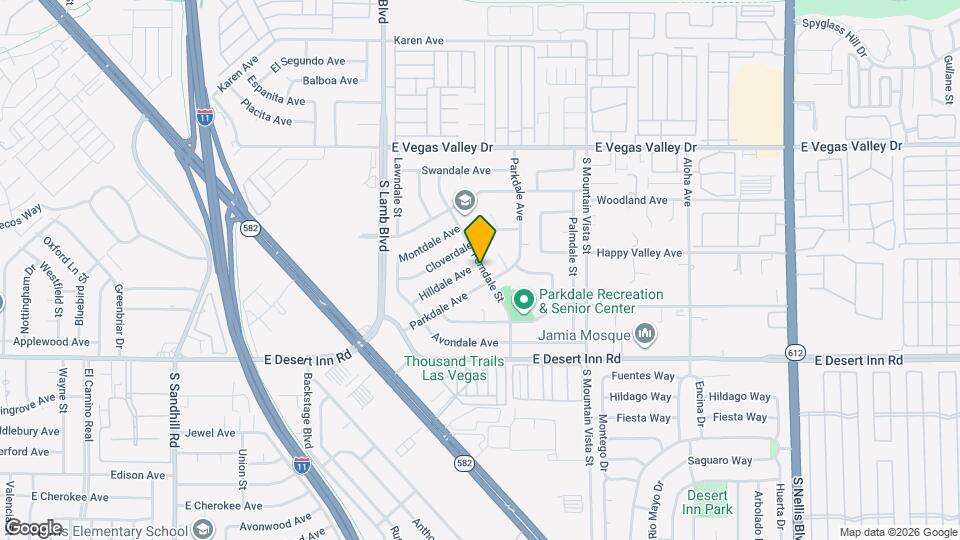 4379 Hilldale Ave Map and Location Details