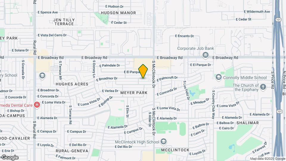 1719 E Broadmor Dr Map and Location Details