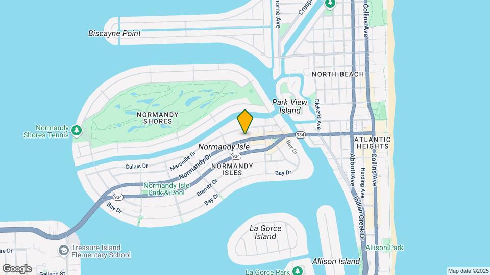 1175 Normandy Dr Map and Location Details