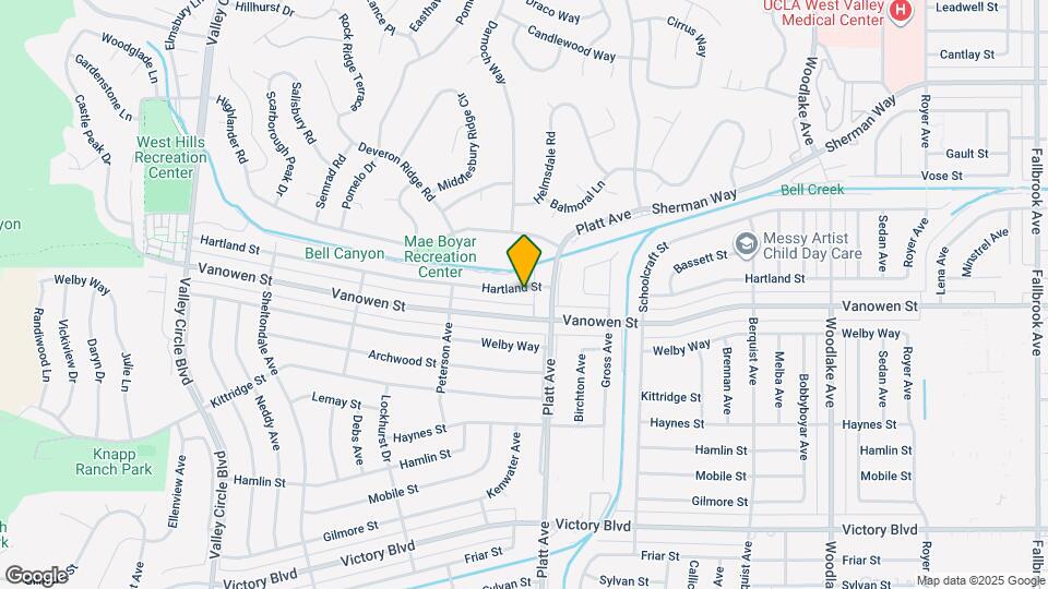 23730 Hartland St Map and Location Details