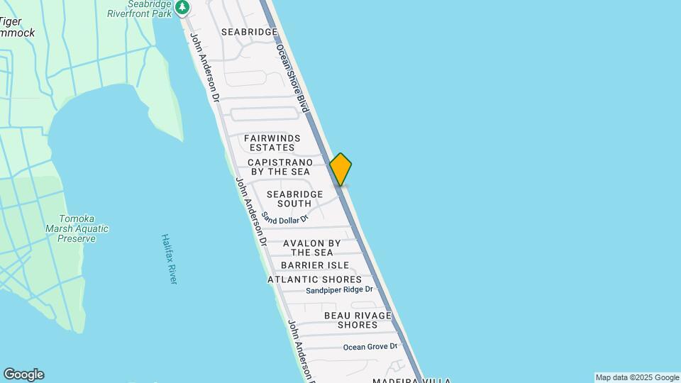3161 N Ocean Shore Blvd Map and Location Details