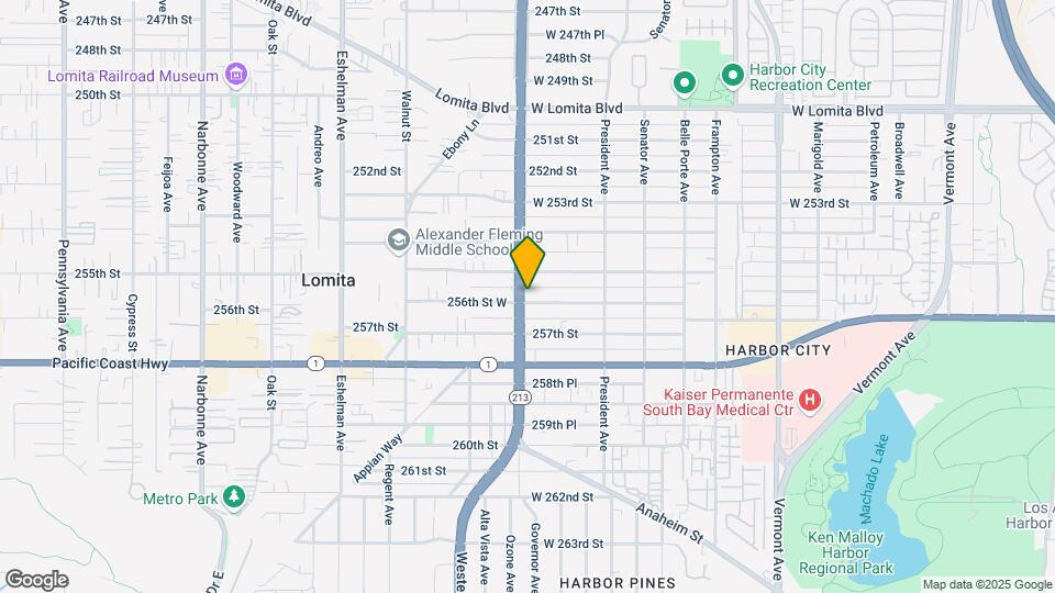 25524 South Western Ave Map and Location Details