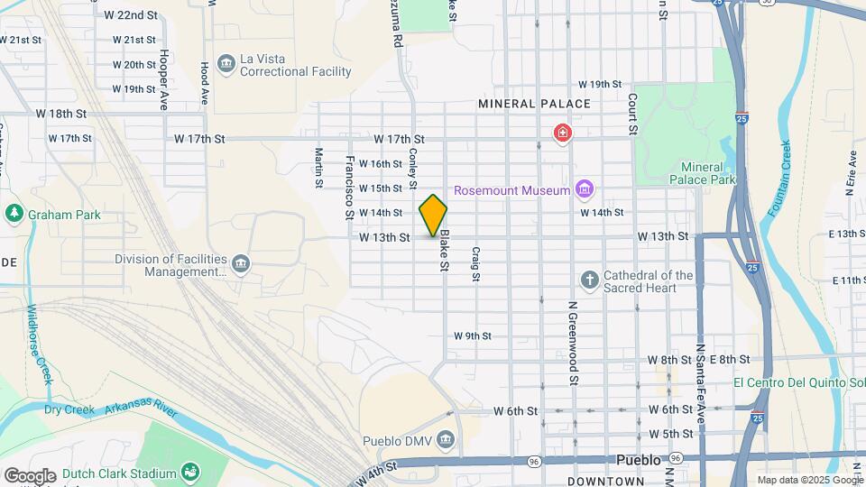 910 W 13th St Map and Location Details