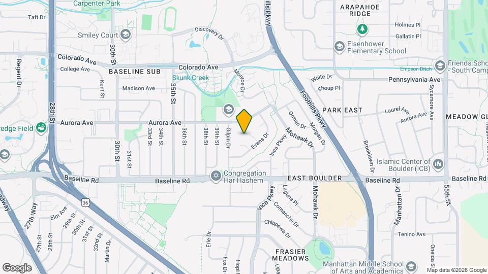 4225 Eaton Ct Map and Location Details