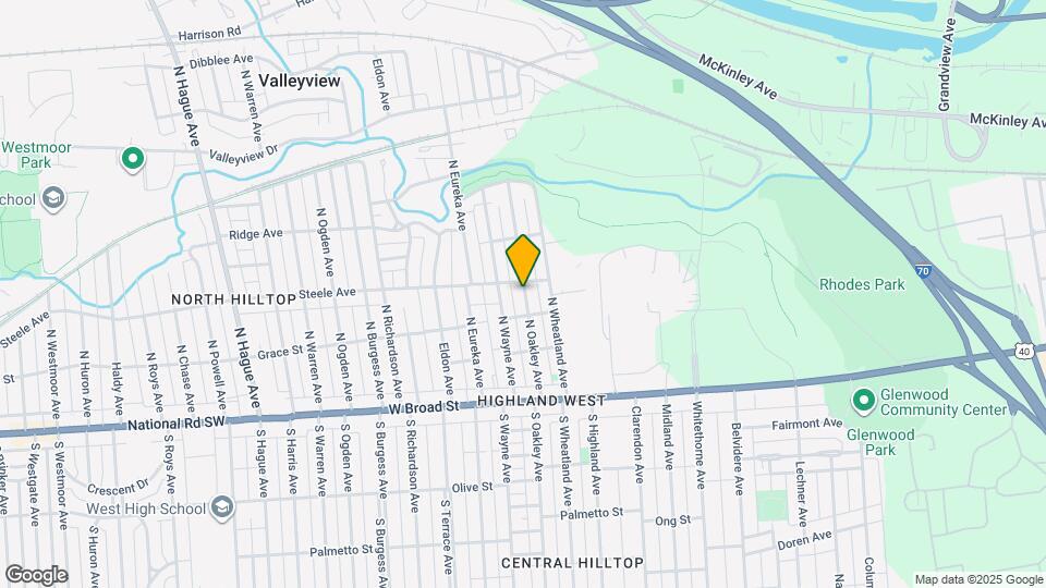 153 N Oakley Ave Map and Location Details