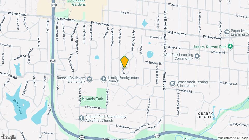 340 Crown Point Map and Location Details