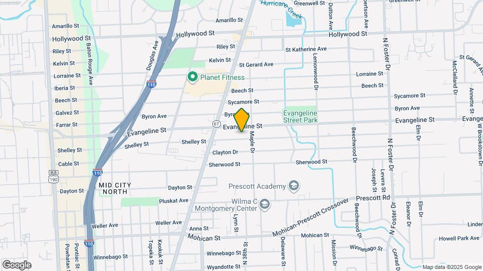 3633 Shelley St Map and Location Details