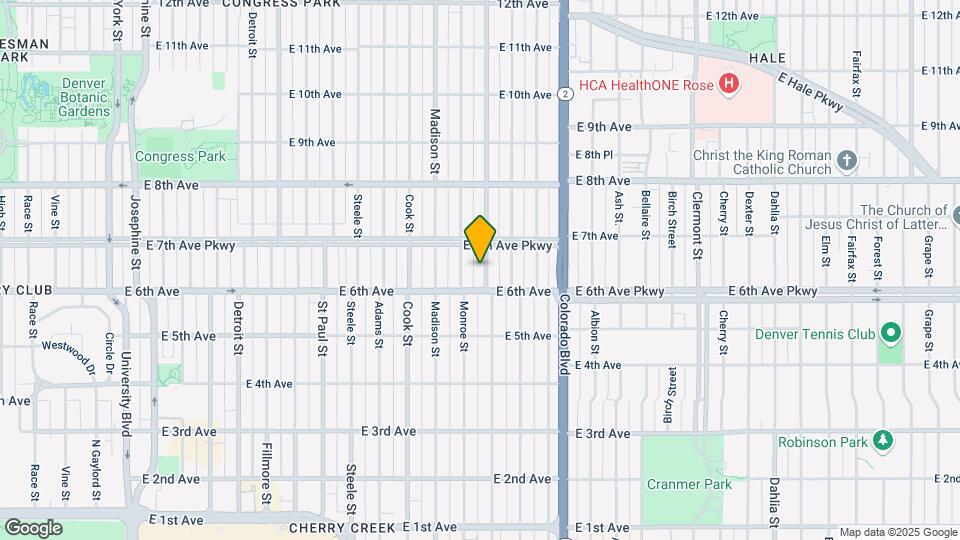 635 Garfield St Map and Location Details