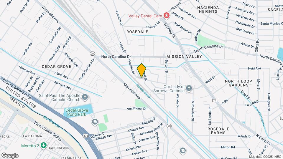 7600 Franklin Dr Map and Location Details