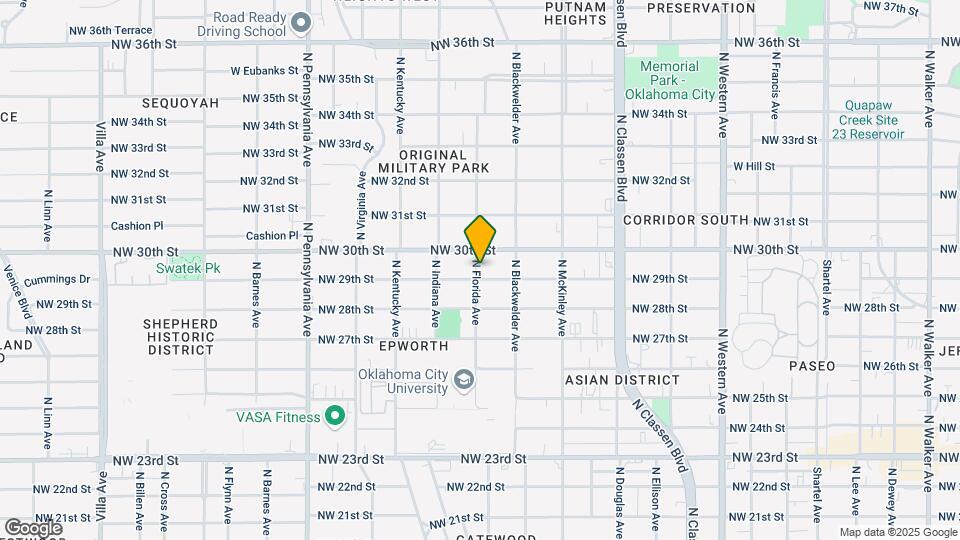 1633 NW 29th St Map and Location Details