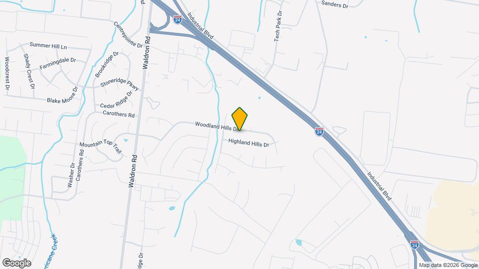 612 Woodland Hills Dr Map and Location Details
