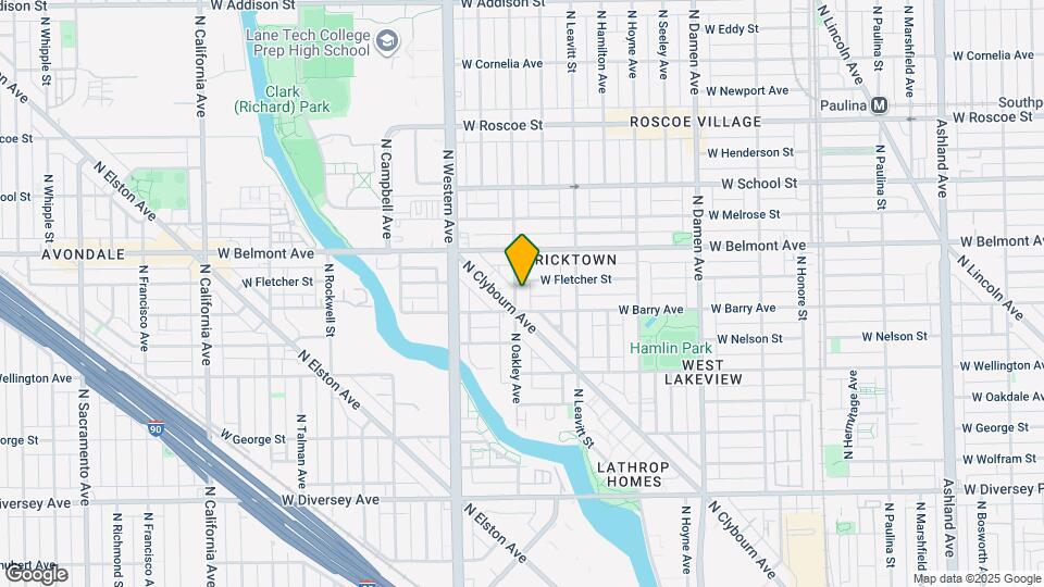 3115 N Oakley Ave Map and Location Details
