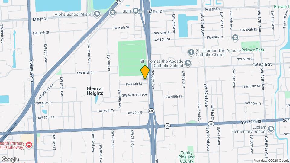 7705 SW 66th St Map and Location Details