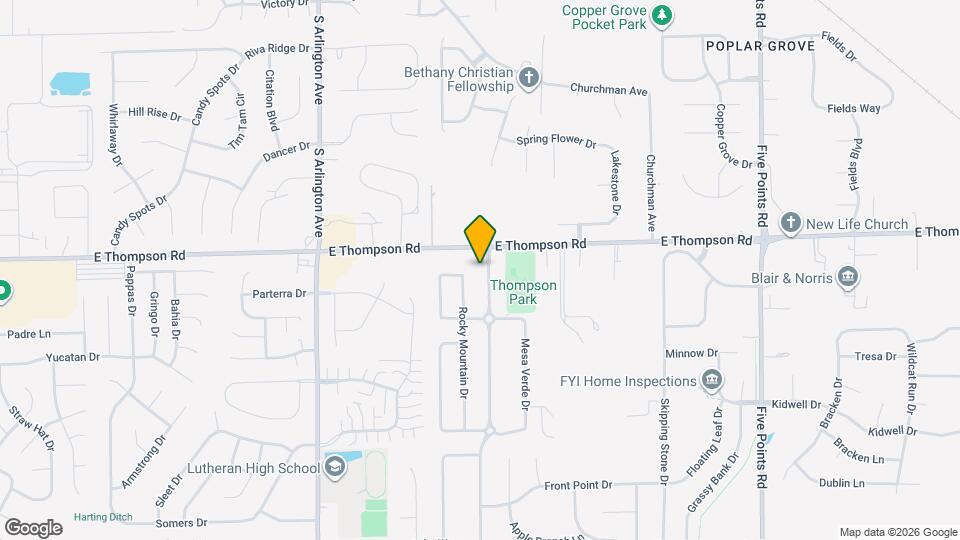 5030 Thompson Park Blvd, Unit 107 Map and Location Details