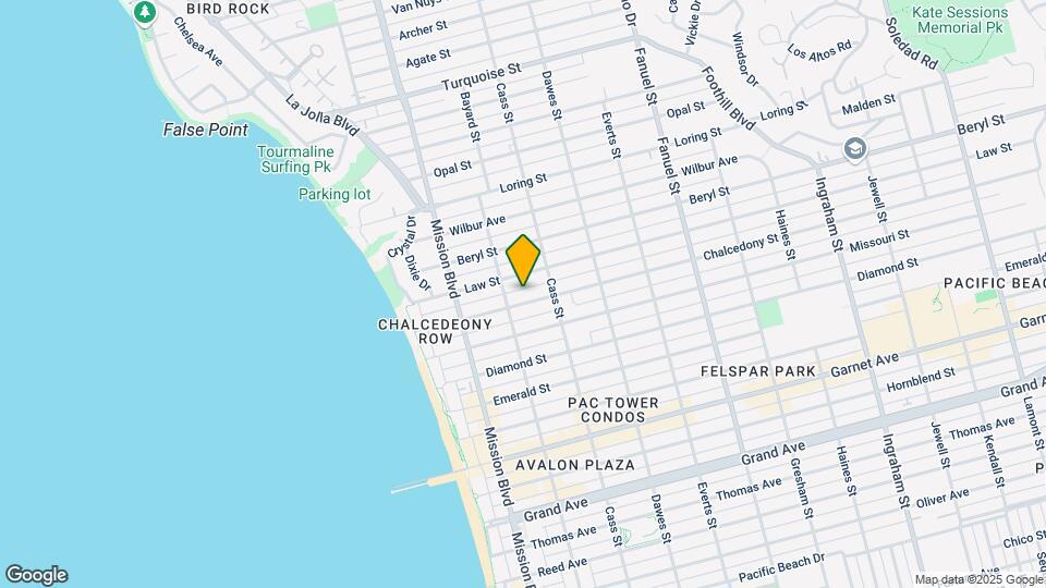 926 Chalcedony St Map and Location Details