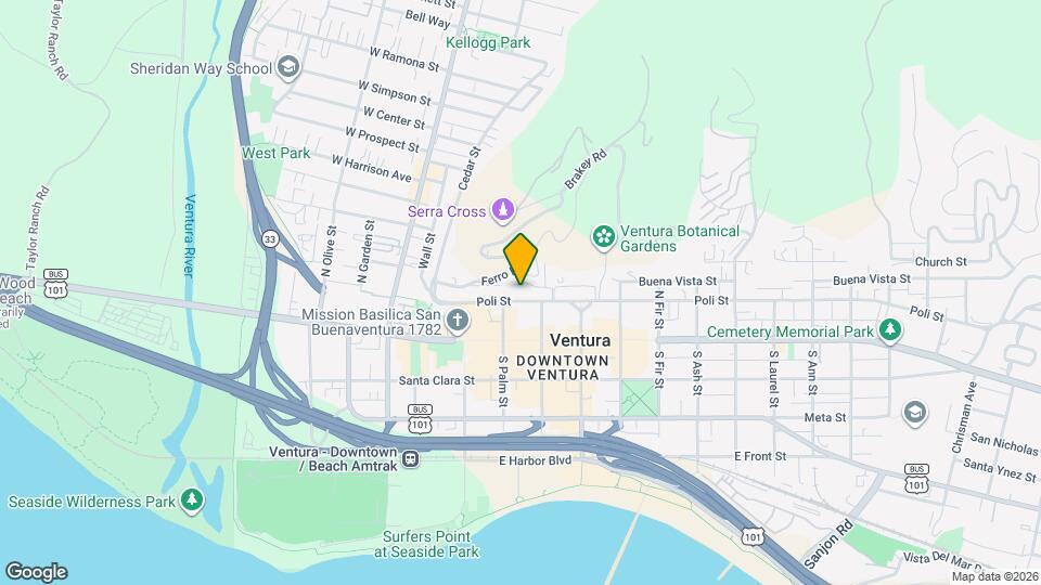 335 Poli St Map and Location Details