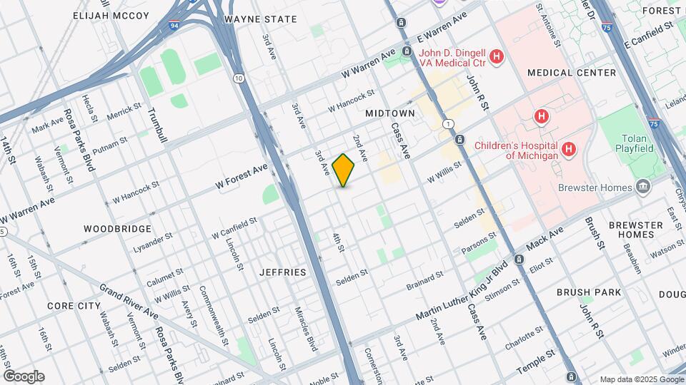 701 W Canfield St, Unit B2 Map and Location Details