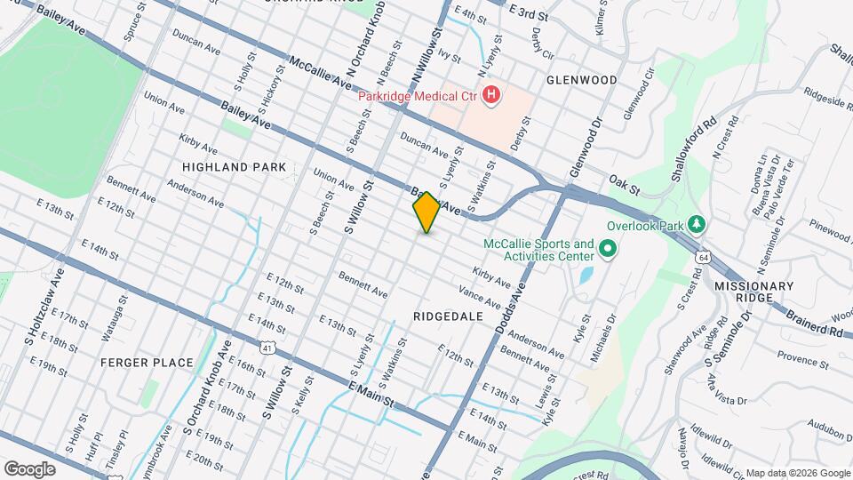 2305 Kirby Ave Map and Location Details