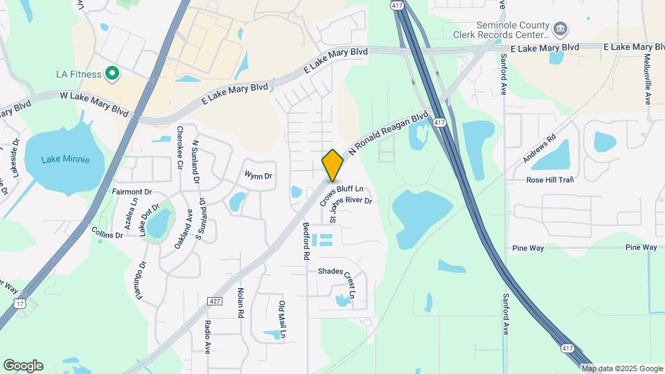 838 Crows Bluff Ln Map and Location Details