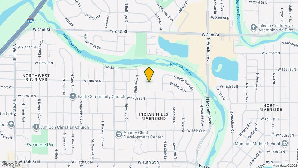 1856 N Meridian Ave Map and Location Details