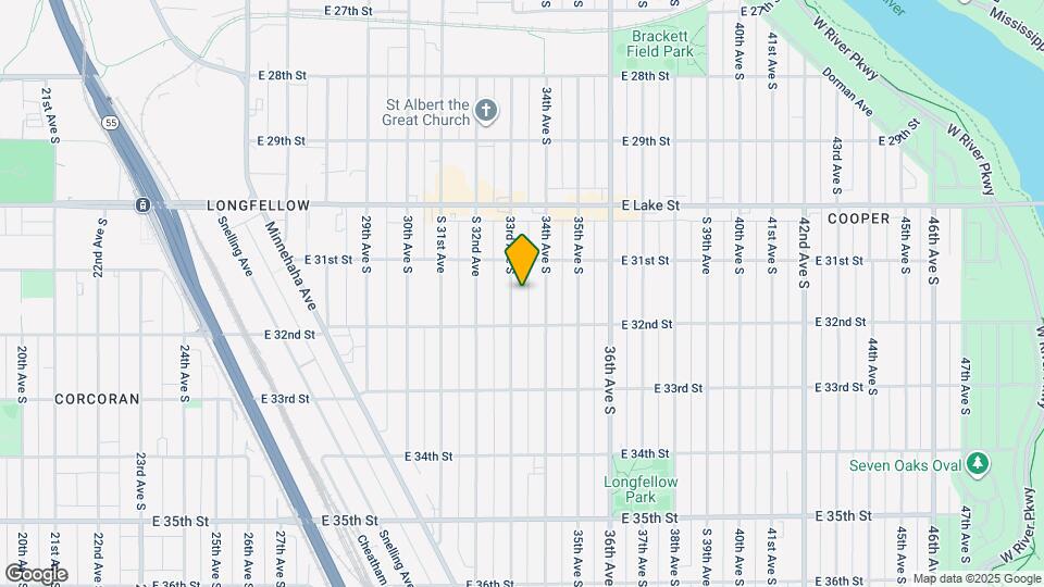 3127 33rd Ave S Map and Location Details