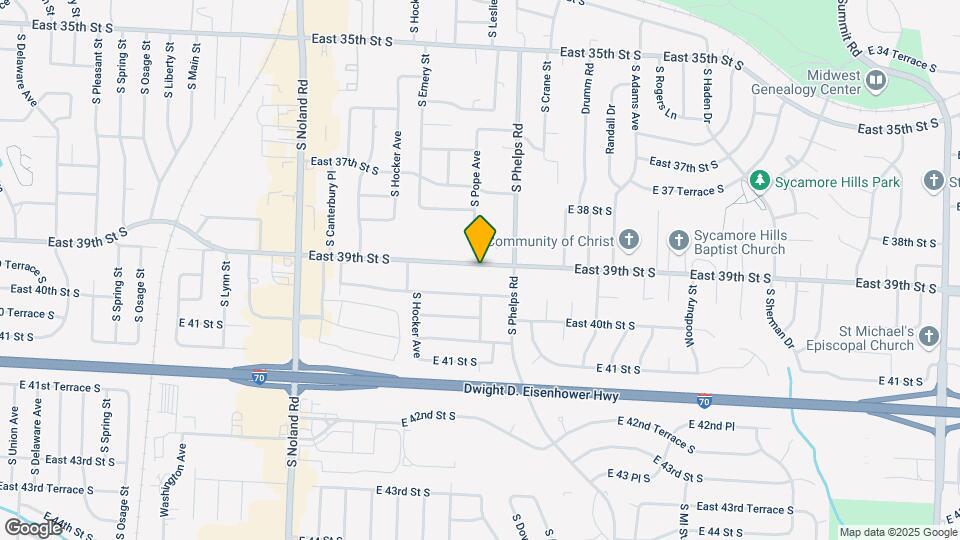 14409 East 39th St S Map and Location Details