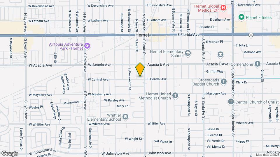 126 W Central Ave Map and Location Details