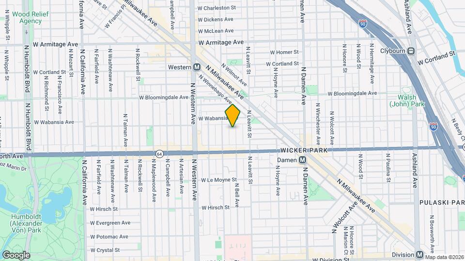 1646 N Bell Ave Map and Location Details