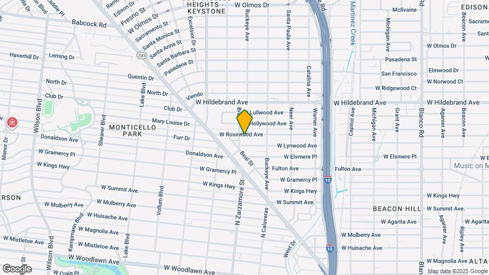 1546 W Rosewood Ave Map and Location Details