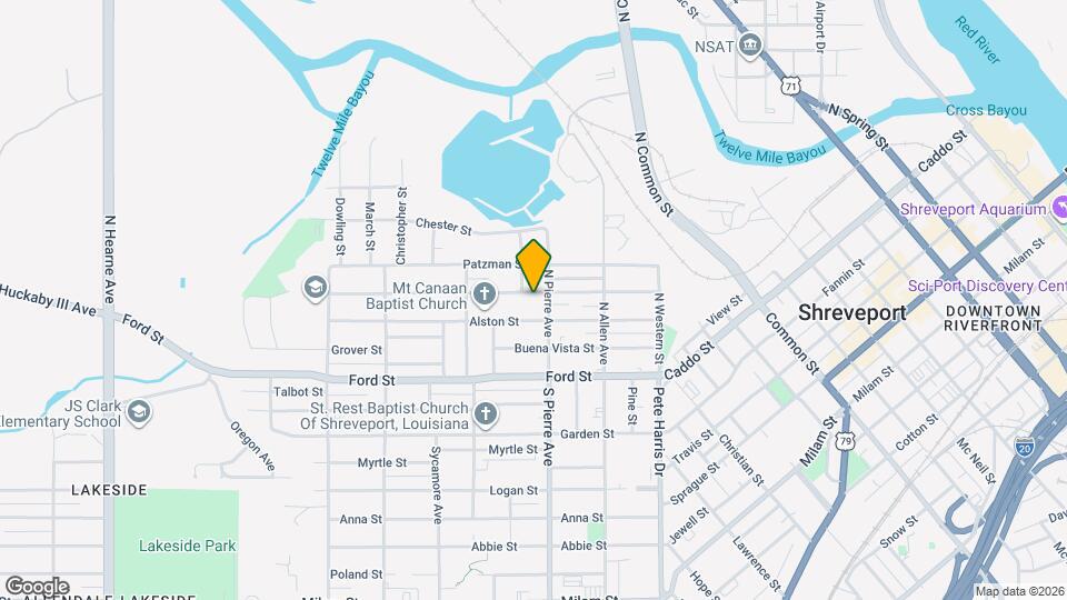 1613 Clay St Map and Location Details