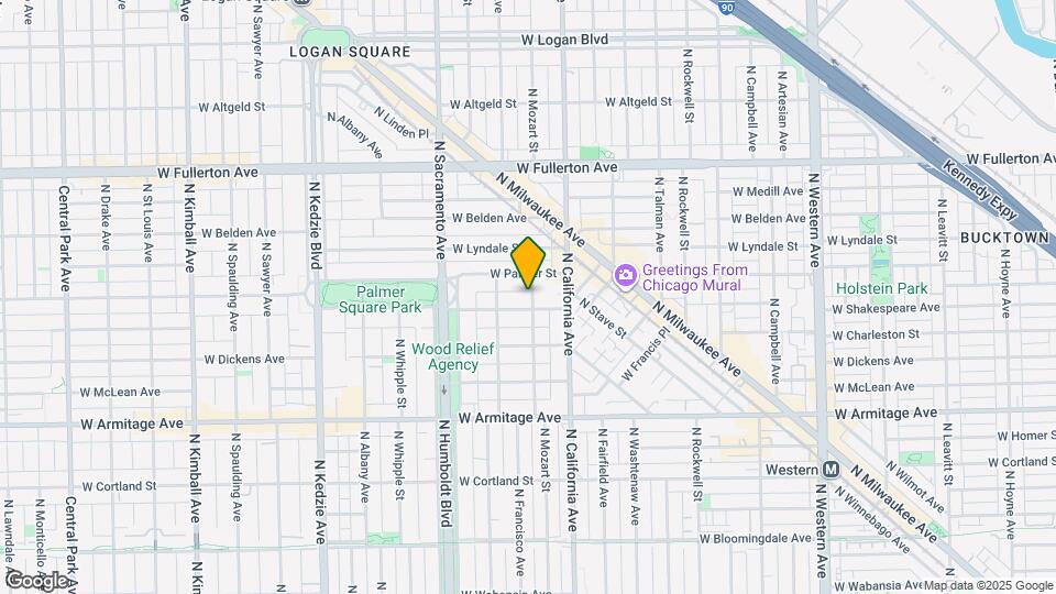 2148 N Mozart St Map and Location Details