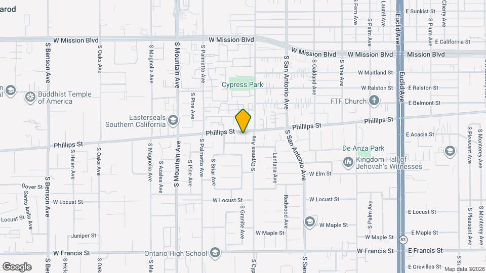 1318 S Gold Ct Map and Location Details