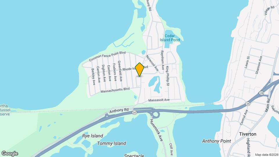 852 Anthony Rd Map and Location Details