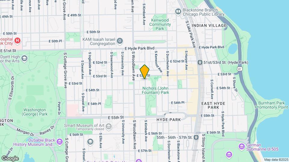 5324 S Kimbark Ave Map and Location Details