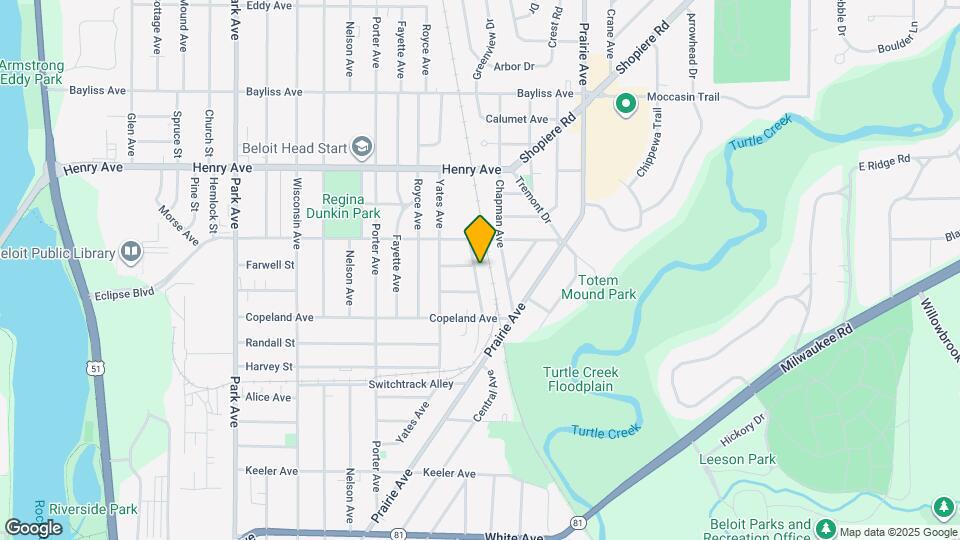 1653 Sherman Ave Map and Location Details