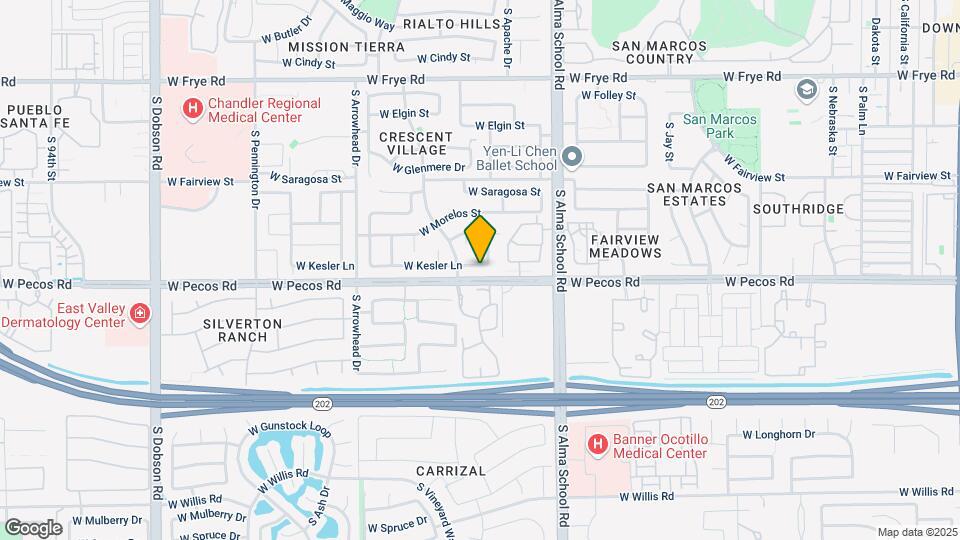 1203 W Kesler Ln Map and Location Details