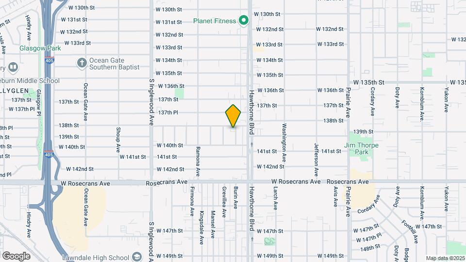 13815 Hawthorne Way Mapa y Detalles de la Ubicación