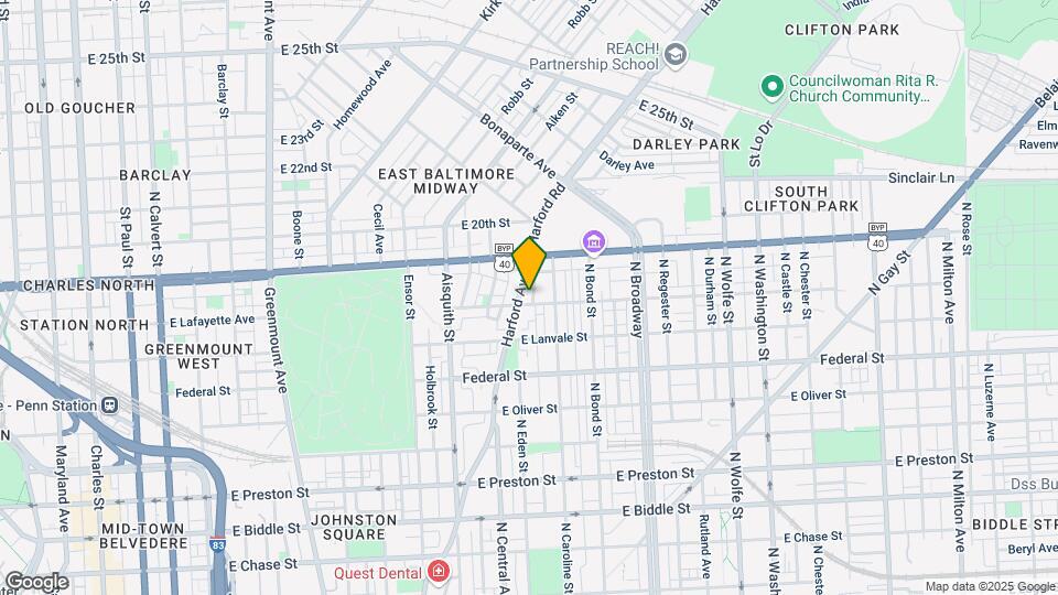 1808 N Spring St Map and Location Details