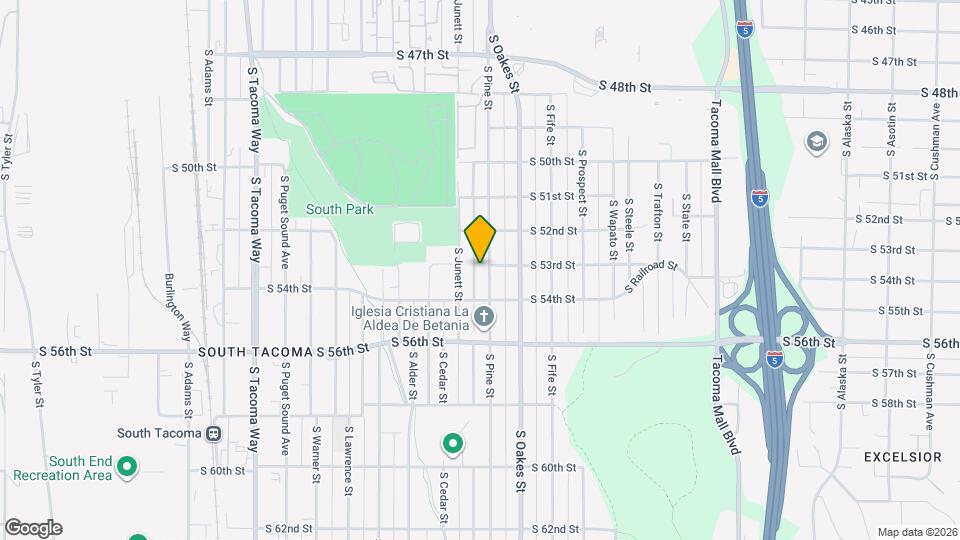 5302 S Pine St Map and Location Details