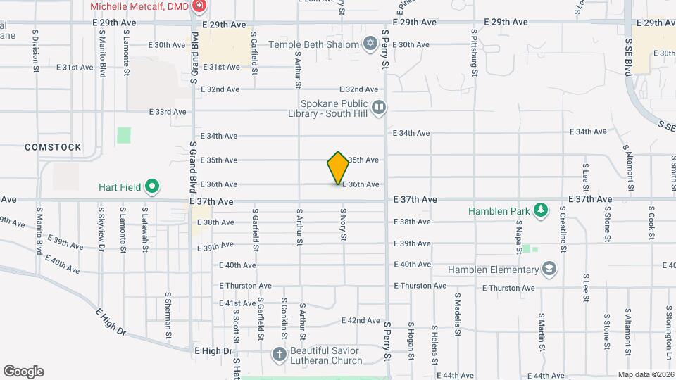 1202 E 36th Ave, Unit #8 Map and Location Details