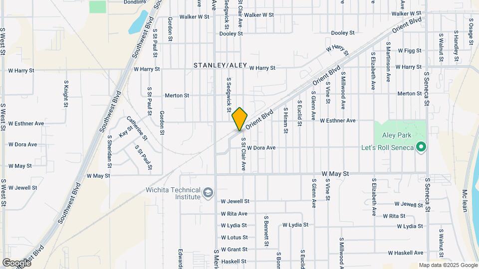 1833 S St Clair St Map and Location Details
