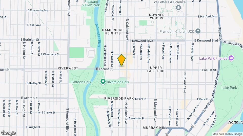 1704 E Locust St Map and Location Details