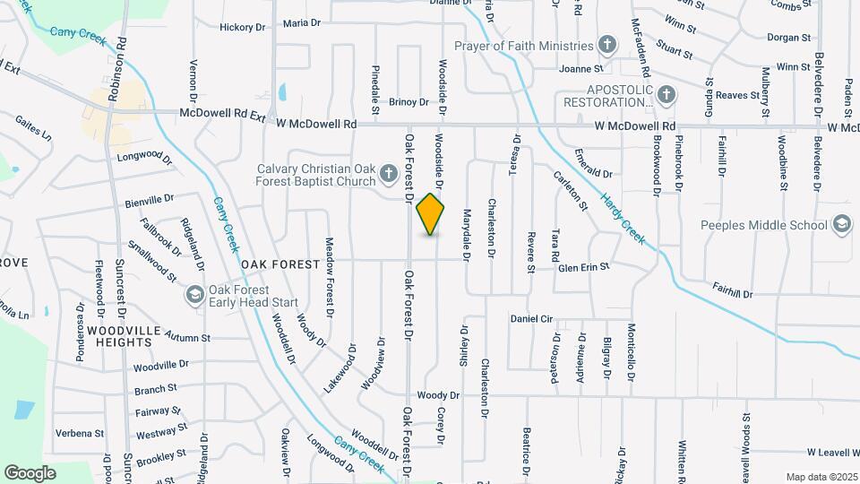 2967 Woodside Dr Map and Location Details
